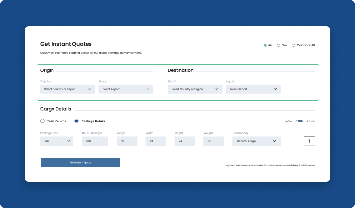 Logistics solutions