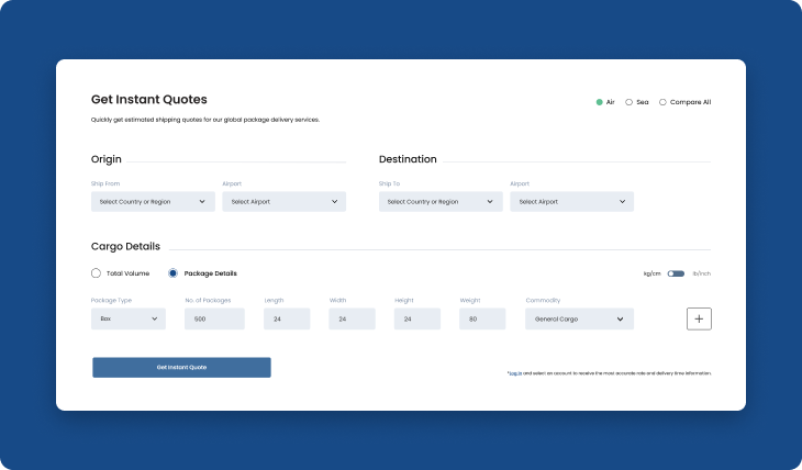 Logistics solutions